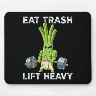 Spring Onion Gym Weight Training Eat Trash Lift He Mouse Pad