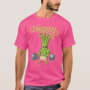 Spring Onion Gym Weight Training Vegan Gains T-Shirt