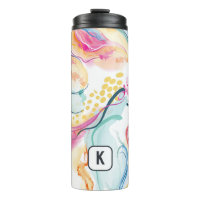 Spring organic texture with flowing wavy shapes
