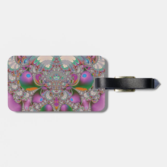 Spring Owl Luggage Tag (Back Horizontal)