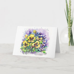 Spring Pansies Card