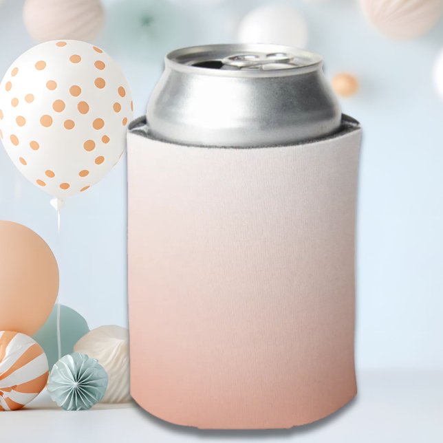 spring pastel colour blush peach ombre dusty pink can cooler (spring pastel color blush peach ombre dusty pink can cooler)