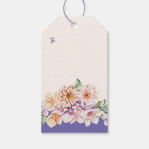 Spring Pastel Florals Customisable Gift Tags