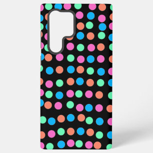 Spring Pastel Spots on Black  Samsung Galaxy Case