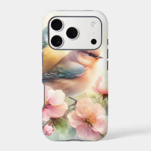 Spring Pastel Sweet Love Birds Blossoms Flowers