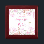 Spring Pastel Watercolor Wildflowers Keepsake Gift Box<br><div class="desc">Spring pastel watercolor wildflowers Orthodox Christian baptism keepsake jewellery gift box. This lovely gift box is part of our Orthodox Christian baptism line of gifts to be treasured for life. Personalise with all of your details and preferences, including personal message, font / colour / size and placement. Thank you, Asrulaqroni,...</div>