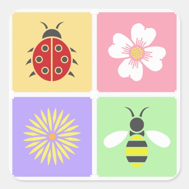 Spring Patches Sticker (Front)