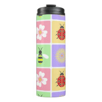 Spring Patches Thermal Tumbler