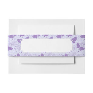 Spring Pattern Invitation Belly Band