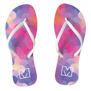 spring pattern rose jandals