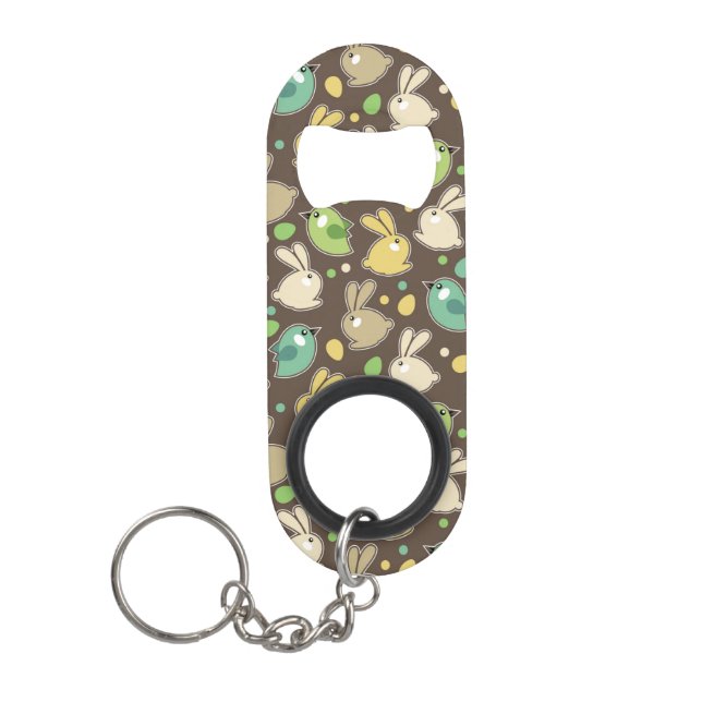 spring pattern with easter eggs,birds (Front)