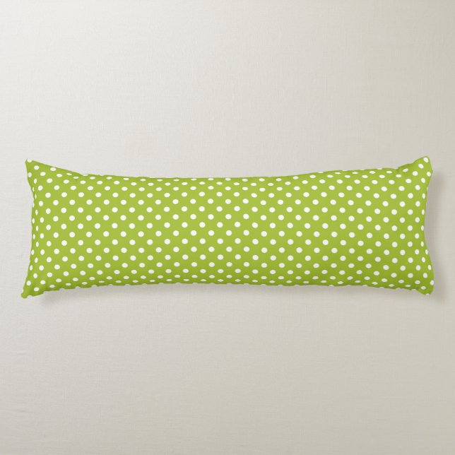 Spring pattern with white polka dots body cushion (Front)