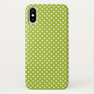 Spring pattern with white polka dots Case-Mate iPhone case