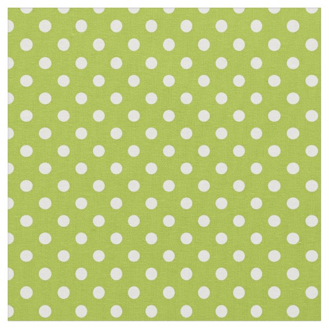 Spring pattern with white polka dots fabric (Close Up)
