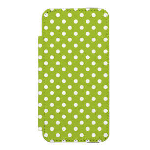 Spring pattern with white polka dots incipio watson™ iPhone 5 wallet case
