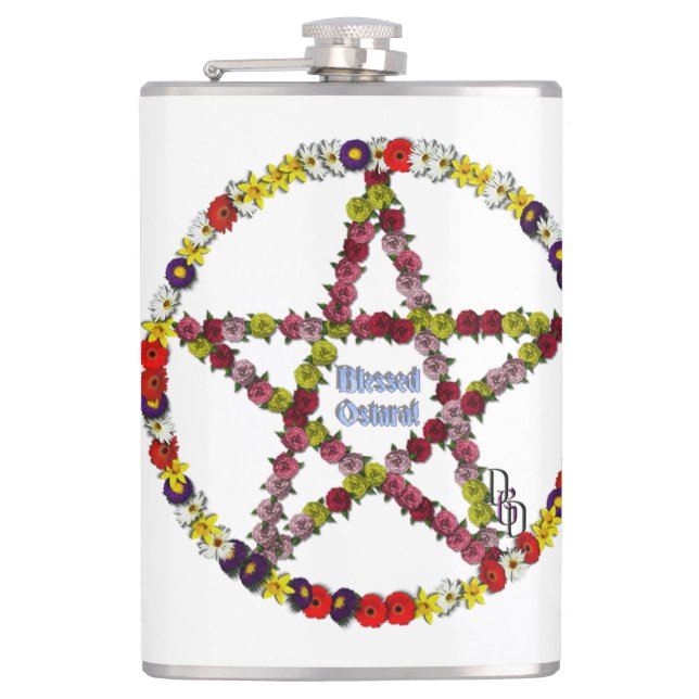 Spring Pentical Hip Flask (Front)