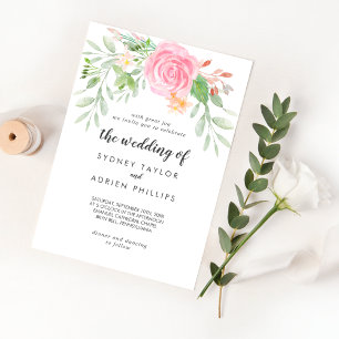 Spring Peony The Wedding Of Invitation