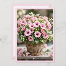 Spring Petunias in Pink Personalize Party