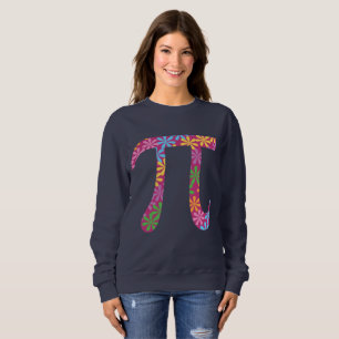 Spring Pi © - Flowery Colourful Pi Day Gift Sweatshirt