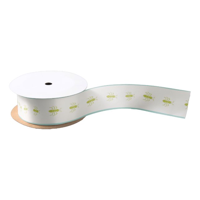 Spring Picnic Marching Ants Ribbon Satin Ribbon (Spool)