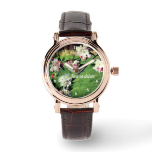 Spring Pink And White Blossoms Watch