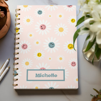 Spring pink Colourful Abstract Vintage  custom Notebook