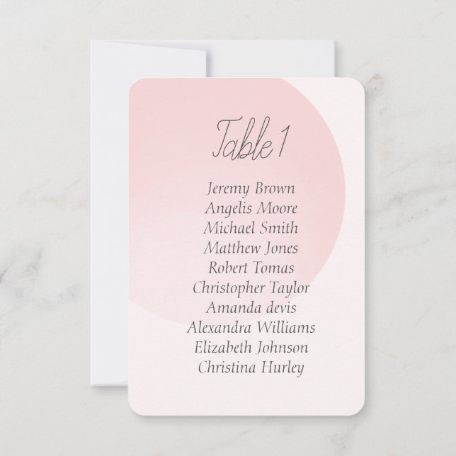 Spring pink gentle simple seating baby shower invitation (Back)