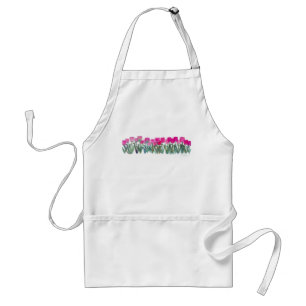 SPRING PINK TULIPS APRON
