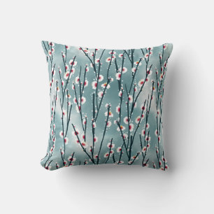 Spring Plum Blossom Floral Pattern Cushion