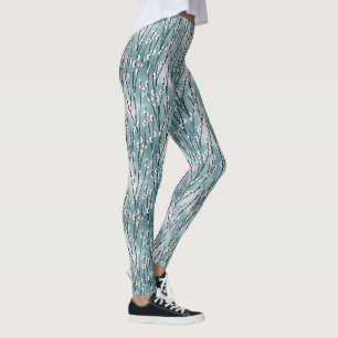 Spring Plum Blossom Floral Pattern Leggings