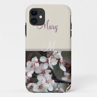 spring plum flowers iPhone 11 case