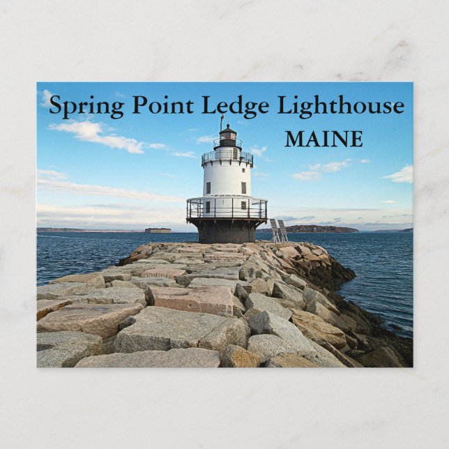 Spring Point Ledge Lighthouse, Maine Postcard (Front)