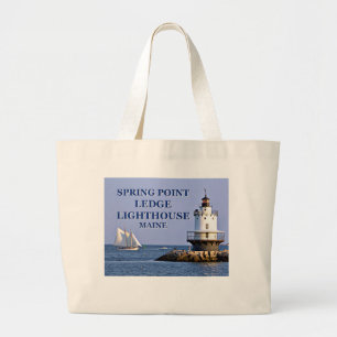 Spring Point Ledge Lighthouse, Maine Tote Bag
