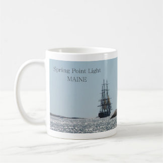 Spring Point Light Tall Ship Sailing By..... Coffee Mug