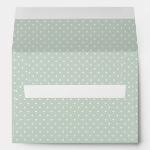 Spring Polka Dots Classic Muted Sage Envelope