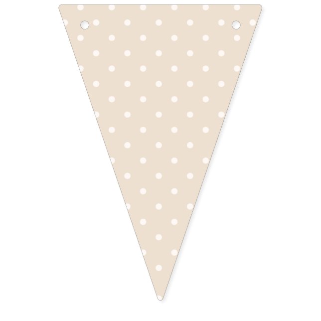 Spring Polka Dots Classic | Soft Linen Bunting (First Flag)