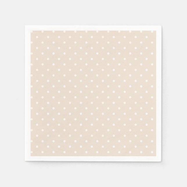 Spring Polka Dots Classic | Soft Linen Napkin (Front)