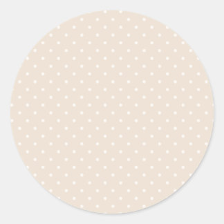 Spring Polka Dots Classic | Soft Linen Round Sticker