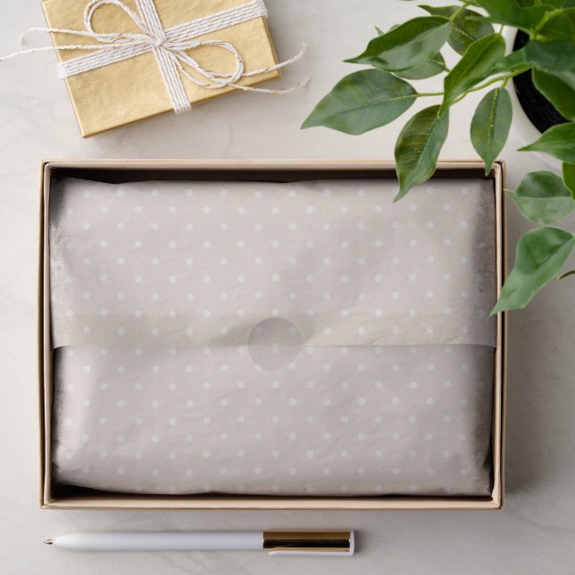 Spring Polka Dots Classic | Soft Linen Tissue Paper (Gift)