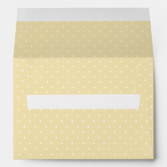 Spring Polka Dots Micro | Buttercream Envelope (Back (Bottom))
