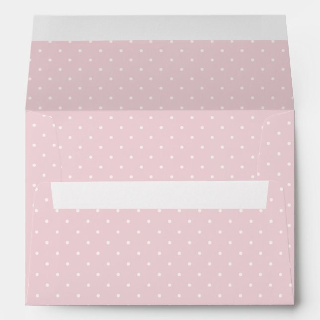 Spring Polka Dots Micro | Soft Blush Envelope (Back (Bottom))