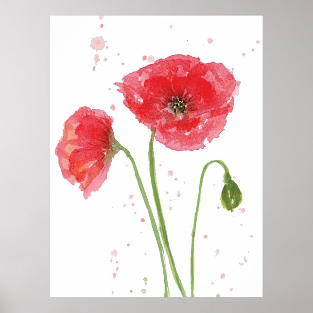 Spring Poppies Poster (Front)