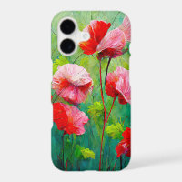 Spring Poppy Meadow - Fresh Floral Collage