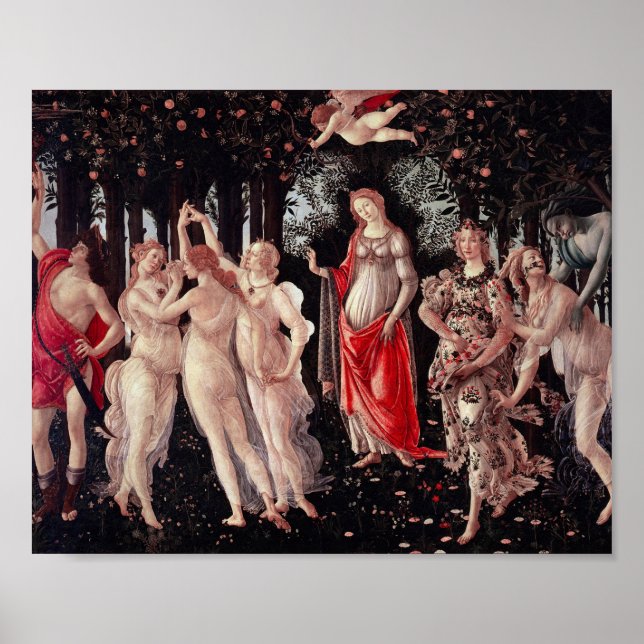 Spring Primavera Sandro Botticelli Renaissance Poster (Front)