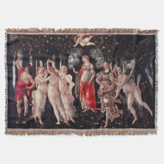 Spring Primavera Sandro Botticelli Renaissance Throw Blanket