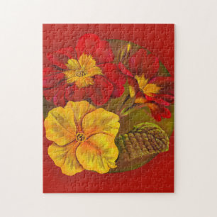 Spring Primroses art painting jigsaw puzzle