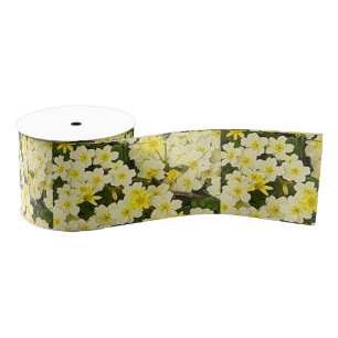 Spring Primroses Grosgrain Ribbon