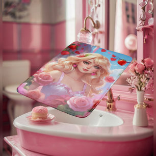 Spring princess  bath mat