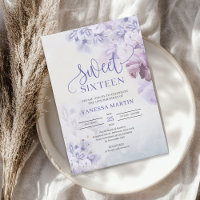 Spring purple dusty blue mauve boho Sweet sixteen