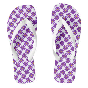 Spring purple flowers jandals